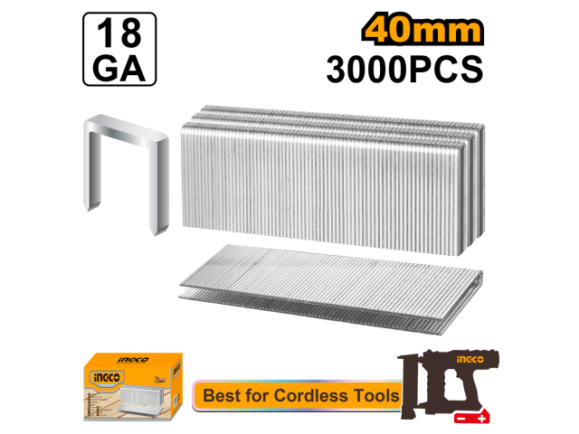 GRAMPAS 40MM CAJA 3000 UNID INGCO AST18403