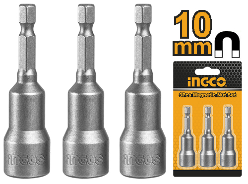 Conjunto de 3 porcas magnéticas de impacto  AMN1031