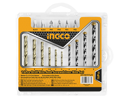 Conjunto de brocas de 16 peças  AKSDB9165