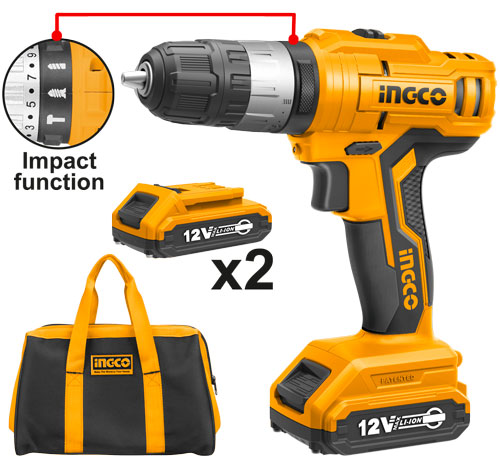 Furadeira de impacto a bateria  CIDLI1222