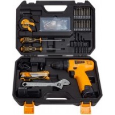 FURADEIRA DE IMPACTO INGCO 650W COM CONJUNTO DE 101 FERRAMENTAS HKTHP11021