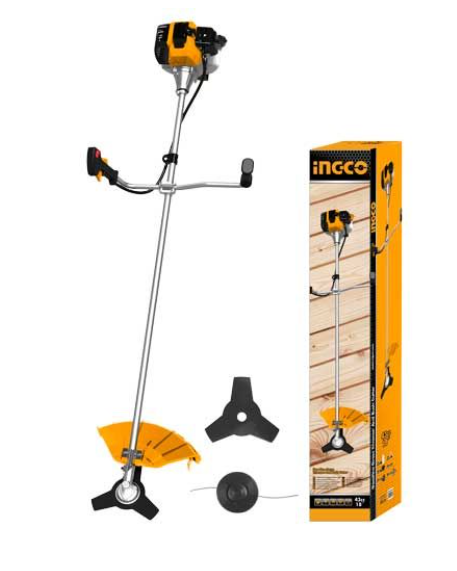 Aparador de grama ou cortador de arbustos Ingco GBC45441 a gasolina, 2 tempos, 43 cc