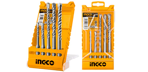 Conjunto de 5 brocas de martelo SDS Plus da Ingco AKD2052