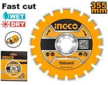 Disco diamantado Ingco 14" para corte de asfalto e concreto DMD033551 