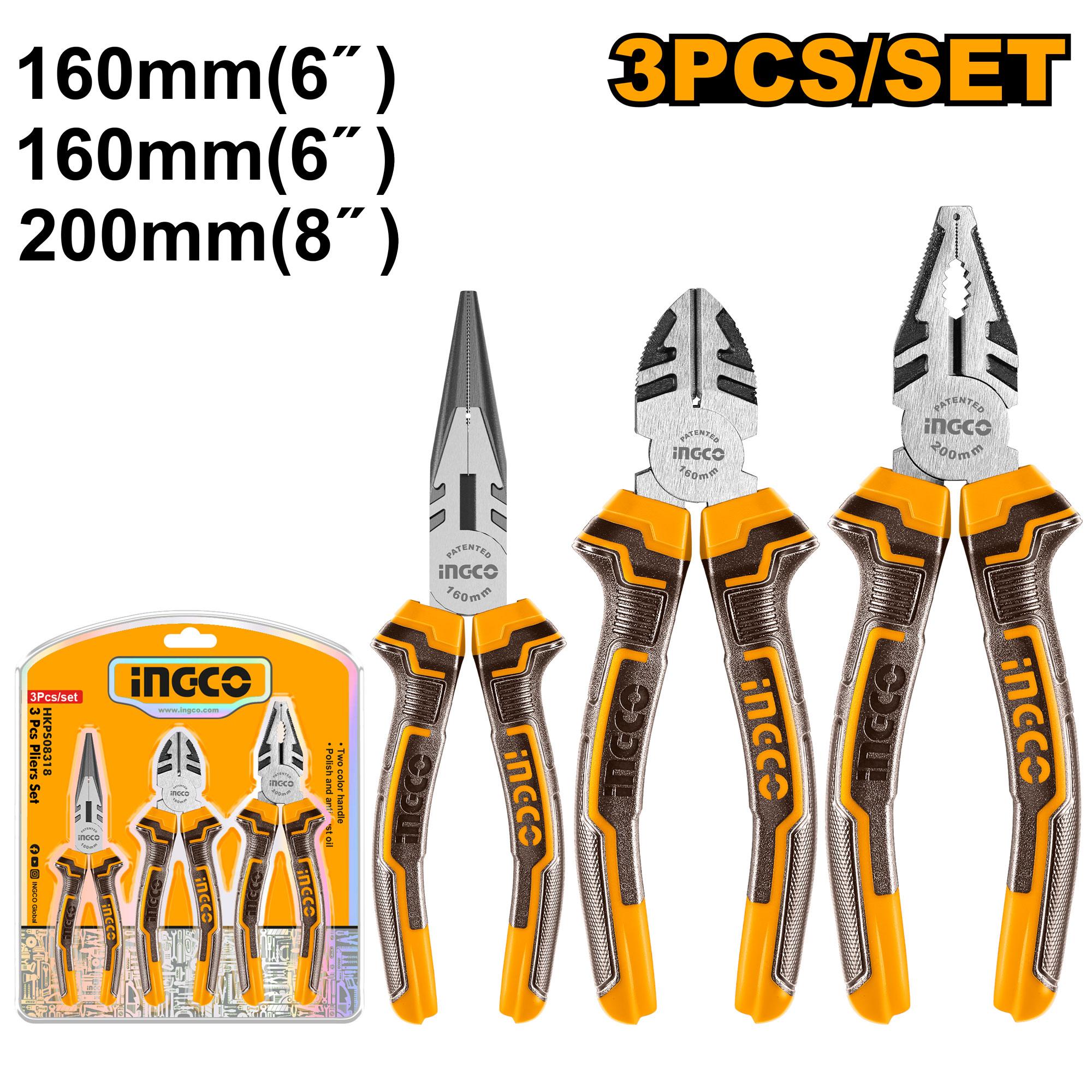 Conjunto de 3 alicates HKPS08318